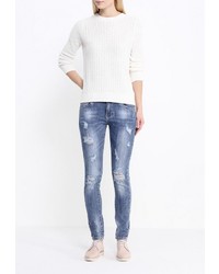 Голубые джинсы скинни от Kiss Pink