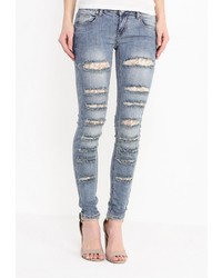 Голубые джинсы скинни от Kiss Pink