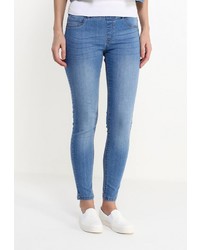 Голубые джинсы скинни от Mango