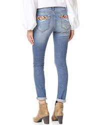 Голубые джинсы скинни от Driftwood