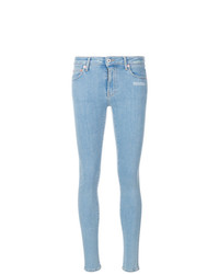 Голубые джинсы скинни от Off-White