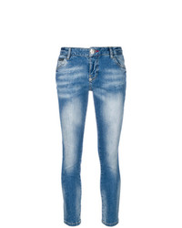 Голубые джинсы скинни от Philipp Plein