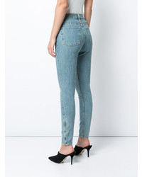 Голубые джинсы скинни от RE/DONE