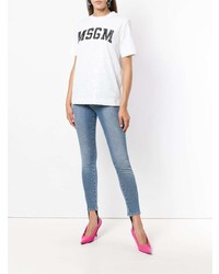 Голубые джинсы скинни от MSGM