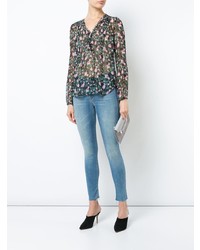 Голубые джинсы скинни от Mother