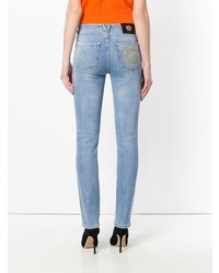 Голубые джинсы скинни от Versace