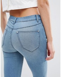 Голубые джинсы скинни от Miss Selfridge