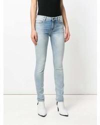 Голубые джинсы скинни от Givenchy