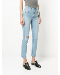 Голубые джинсы скинни от Nobody Denim