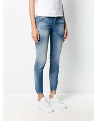 Голубые джинсы скинни от Dsquared2