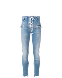 Голубые джинсы скинни от Unravel Project