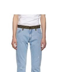 Мужские голубые джинсы от Fendi