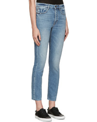 Женские голубые джинсы от Helmut Lang