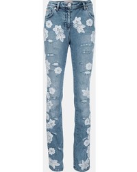 Женские голубые джинсы от Blumarine
