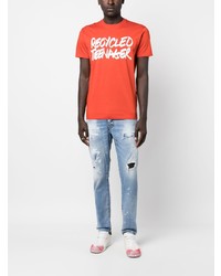 Мужские голубые джинсы от DSQUARED2