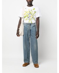 Мужские голубые джинсы от Loewe