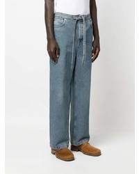 Мужские голубые джинсы от Loewe