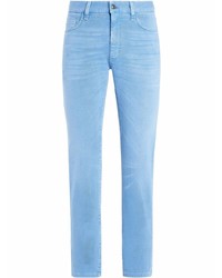 Мужские голубые джинсы от Ermenegildo Zegna