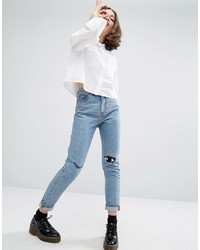 Женские голубые джинсы от Monki