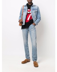 Мужские голубые джинсы от Alanui