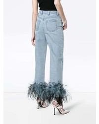 Женские голубые джинсы от Prada