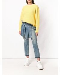 Женские голубые джинсы от Sacai