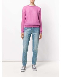 Женские голубые джинсы от Mira Mikati