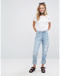 Женские голубые джинсы от Monki