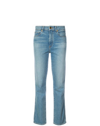 Женские голубые джинсы от Khaite