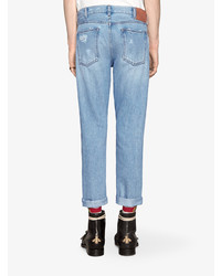 Мужские голубые джинсы от Gucci