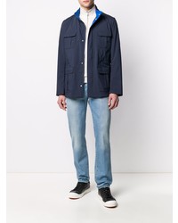 Мужские голубые джинсы от Kiton