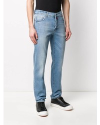 Мужские голубые джинсы от Kiton