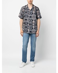 Мужские голубые джинсы от Kiton