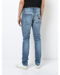 Мужские голубые джинсы от Saint Laurent