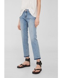 Женские голубые джинсы от Mango