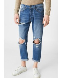 Мужские голубые джинсы от Mango Man