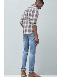 Мужские голубые джинсы от Mango Man