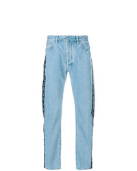 Мужские голубые джинсы от Marcelo Burlon County of Milan