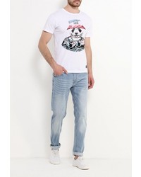 Мужские голубые джинсы от Mezaguz