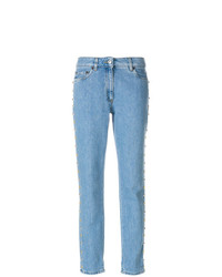 Женские голубые джинсы от Moschino