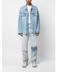 Мужские голубые джинсы от Heron Preston