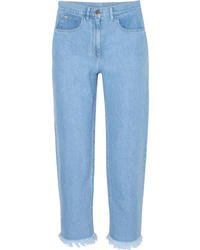 Женские голубые джинсы от Nanushka
