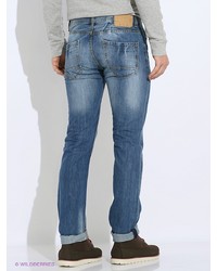 Мужские голубые джинсы от Oodji