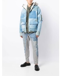Мужские голубые джинсы от Greg Lauren