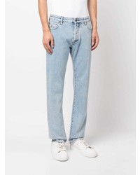 Мужские голубые джинсы от Moorer