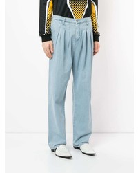 Мужские голубые джинсы от Strateas Carlucci