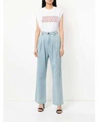 Женские голубые джинсы от Strateas Carlucci