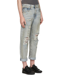 Женские голубые джинсы от R 13