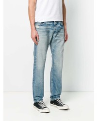 Мужские голубые джинсы от Edwin