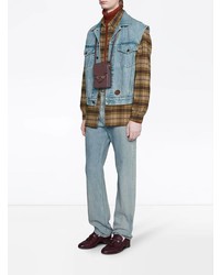 Мужские голубые джинсы от Gucci